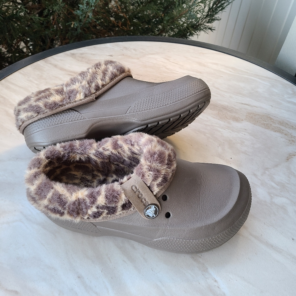 Crocs Blitzen II Clogs With Animal Print Liner